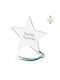 Parisis Tischplatte Glücksbringer Stern Transparent aus Plexiglas 20cm 1Stück