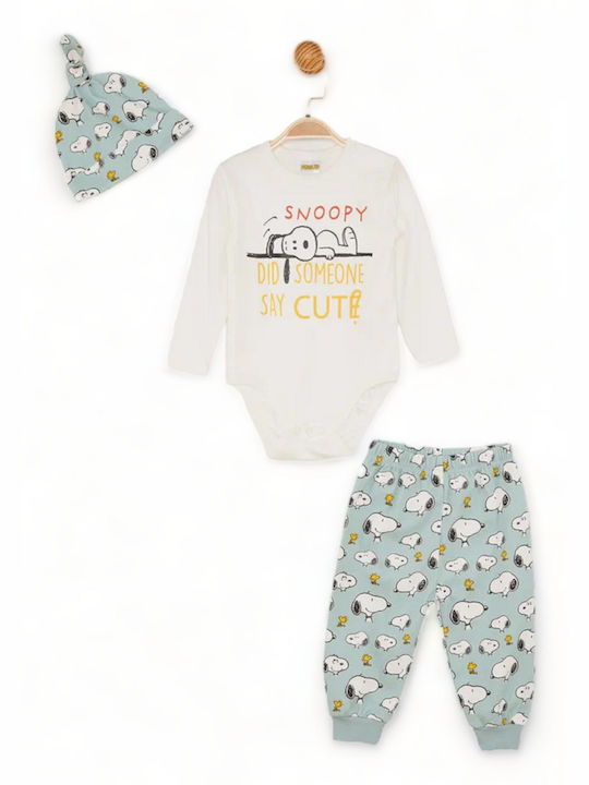 Cimpa Baby Bodysuit Set with Pants Mint