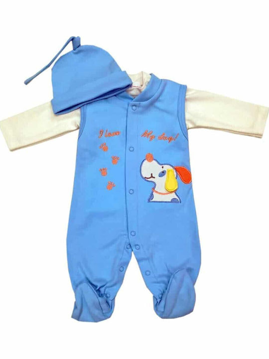 Beboulino Set Baby Bodysuit Blue
