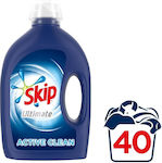 Skip Υγρό Απορρυπαντικό Ρούχων Ultimate Active Clean Skip (40 μεζ / 2 lt)