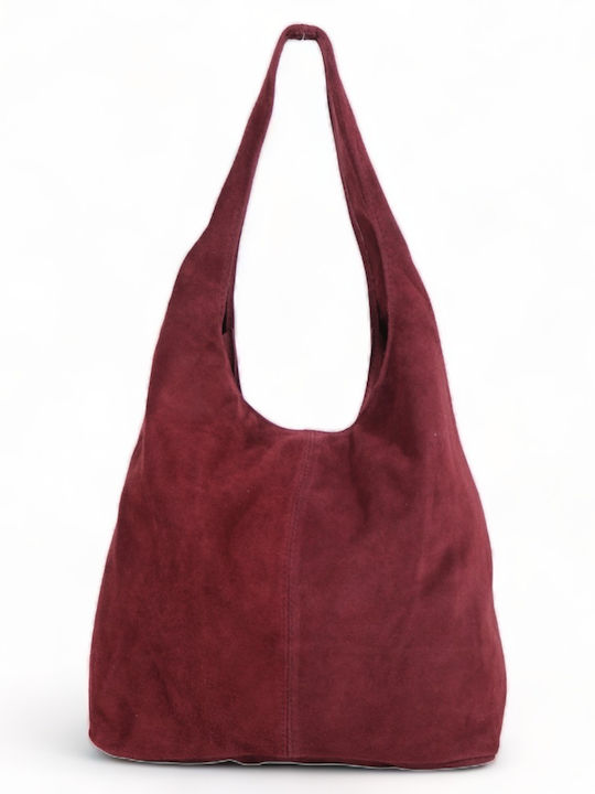 Leather Women's Bag Shoulder Burgundy