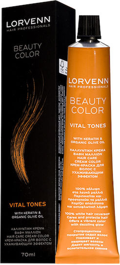 Lorvenn Beauty Color Vital Tones Vopsea De Păr 6.78 Blond Închis Mokka 70ml