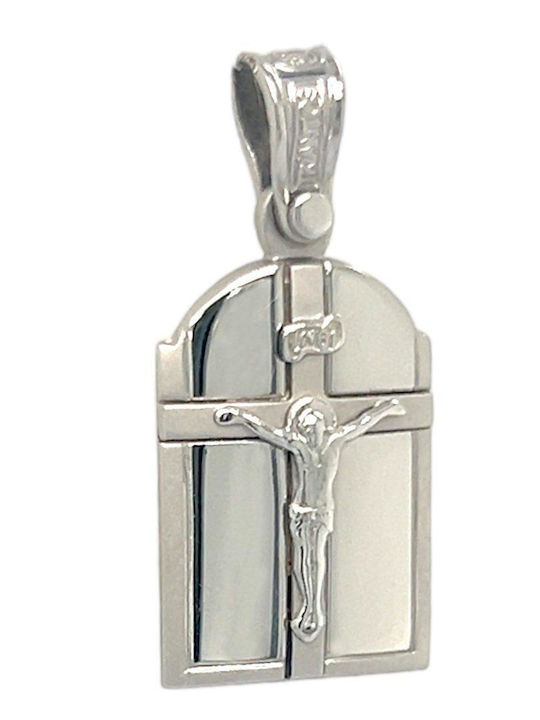 Xryseio Anhänger Kinder Amulett aus Weißgold 14K FL1147