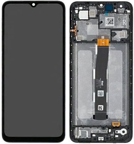 Xiaomi Screen with Touch Mechanism and Frame for Xiaomi Redmi 12C (Gray)