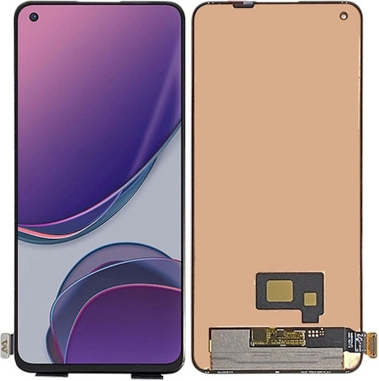 Ersatzbildschirm mit Touch-Mechanismus für OnePlus 8T KB2000 / KB2003 / KB2005. Schwarz