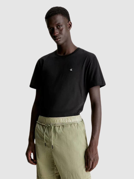 Calvin Klein Badge Tricou pentru bărbați cu mâneci scurte Negru