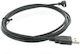 DeLock Angle (90°) USB 2.0 to micro USB Cable Μαύρο 3m (50-YAG-1-40)