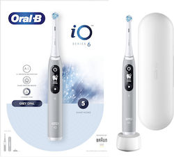 Oral-B iO Series 6 Elektrische Zahnbürste mit Reiseetui Gray Opal