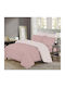 Marwa Πουά / Ριγέ Σετ Σεντόνια Υπέρδιπλα 220x250εκ. bridal pink (4τμχ)