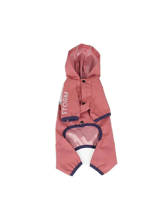 Orange Waterproof Dog Coat with Hood