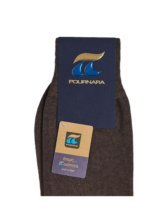 Pournara Ανδρικές Κάλτσες Καφέ