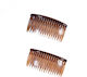 Ro-Ro Accessories Set Pieptene de Păr Maro 2buc