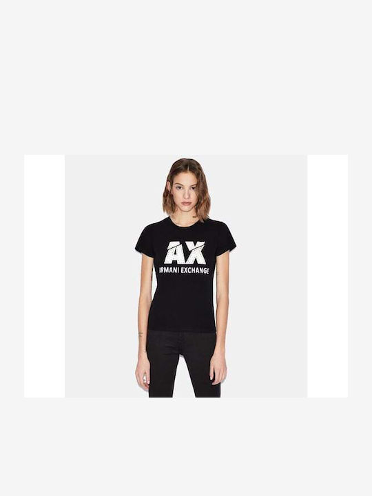 Armani Exchange Дамска Тениска Черно