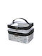 Aria Trade Necessaire in Silber Farbe 22cm