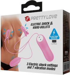 Pretty Love Electric Shock and Vibro Bullets for Electro-stimulation in Pink Color