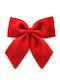 ArteLibre Christmas Fabric Figure Bow Red Height 46.5cm