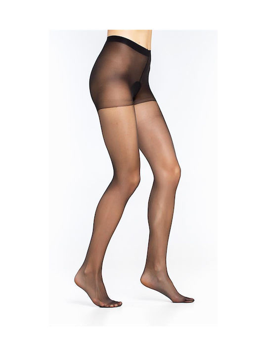 Inizio Favorito Women's Pantyhose Sheer 15 Den Black (Black)