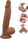 Passion Labs Realistic Dildo With Suction Cup Brown 23.5cm