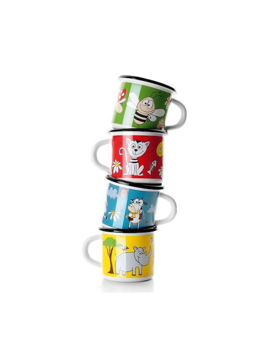 Παιδική Mug Enamel Green 400ml 1pcs