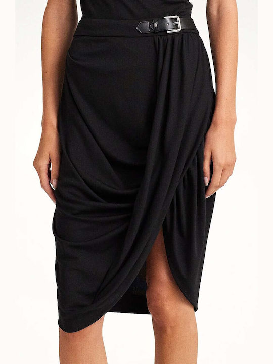 Ralph Lauren Midi Skirt in Black color