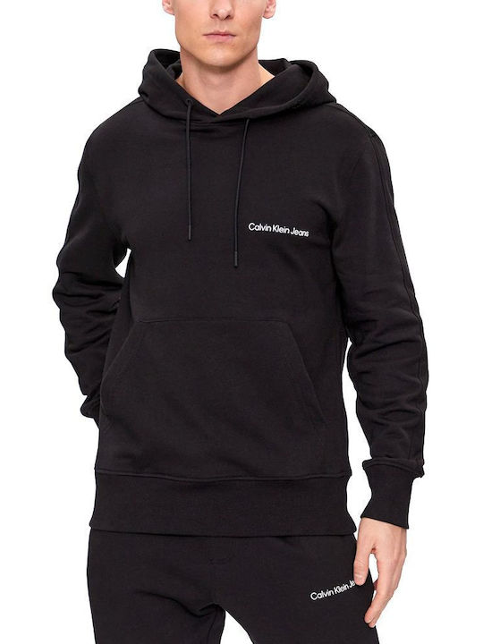 Calvin Klein Institutional Herren Sweatshirt mit Kapuze black