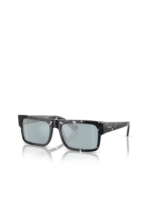 Prada Sonnenbrillen mit Schwarz Rahmen und Gray Linse PRA10S 15O01A
