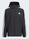Woven Kinder Sport Jacke mit Kapuze Schwarz