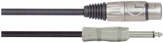 Silk Road Cable XLR male - 6.3mm male Μαύρο 6m (RIH7035)