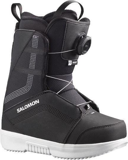Salomon Project Boa Παιδικές Μπότες Snowboard Μαύρο Χρώμα