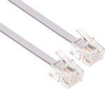 Powertech Flat Telephone Cable RJ11 6P4C 10m White (CAB-T006)