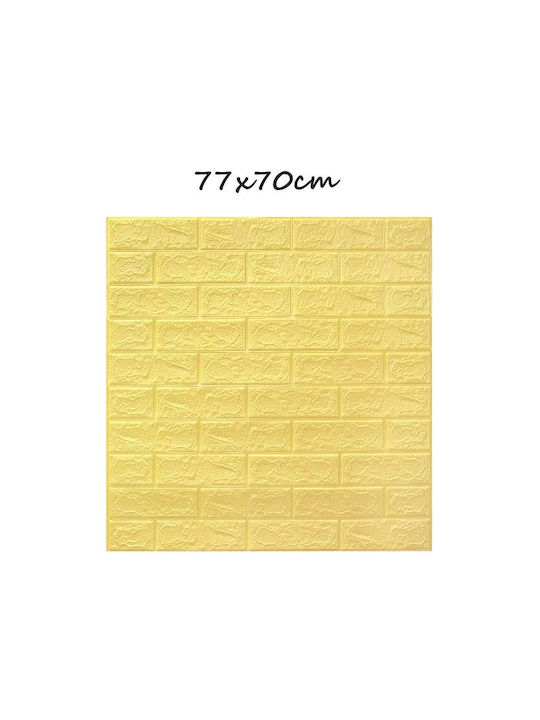 3D Wandpaneele Selbstklebend Gold 77x70cm
