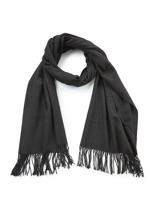 Verde Women's Wool Scarf Black