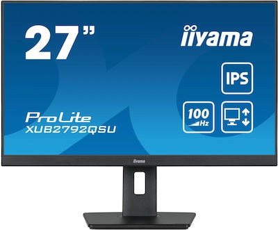 Iiyama ProLite XUB2792QSU-B6 IPS Монитор 27" QHD 2560x1440 с Време за Реакция 5мс GTG