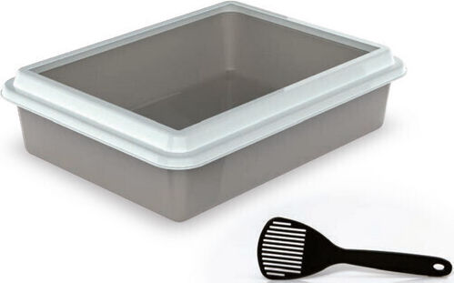 Georplast Max Котешка Тоалетна Сив М43.5 x Ш34 x В11см
