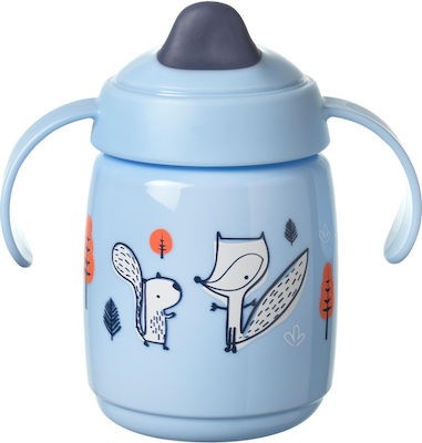 Tommee Tippee Lernbecher Kunststoff mit Griffen Blau für 6m+m+ 300ml