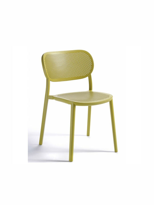 Outdoor-Stuhl Polypropylen Nuta Lime 52x55x79εκ.