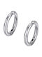 Theodora's Jewellery Men's Earrings Hoops with Clip made of Steel