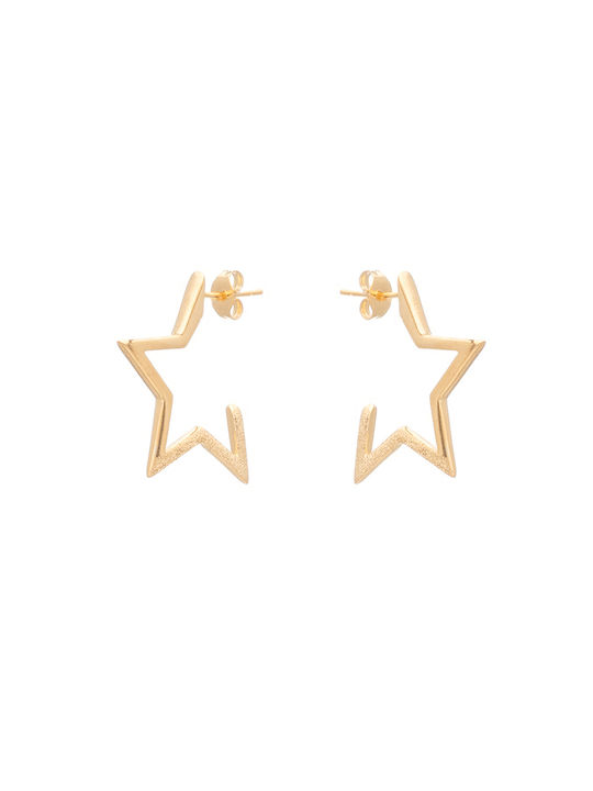 LifeLikes Αστέρι Earrings Gold Plated