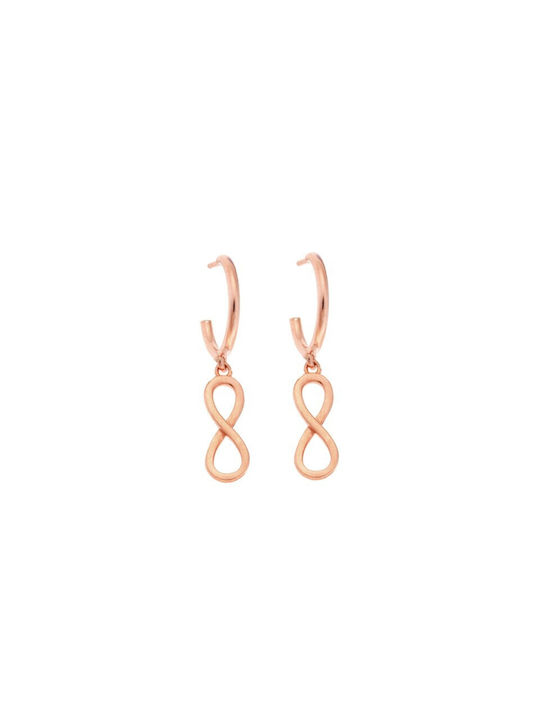 Senza Earrings Hoops made of Silver Gold Plated