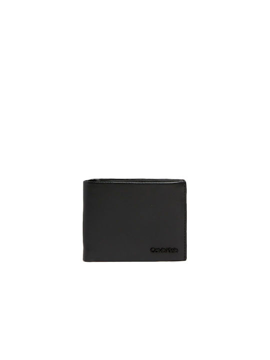 Calvin Klein Bifold Wallet Men's Leather Card Wallet with RFID Black