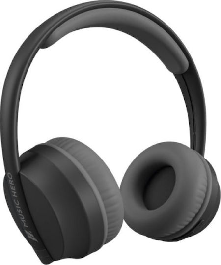 SBS Music Hero Skidup Безжични Bluetooth On Ear Слушалки с 20 часа Работа Черни