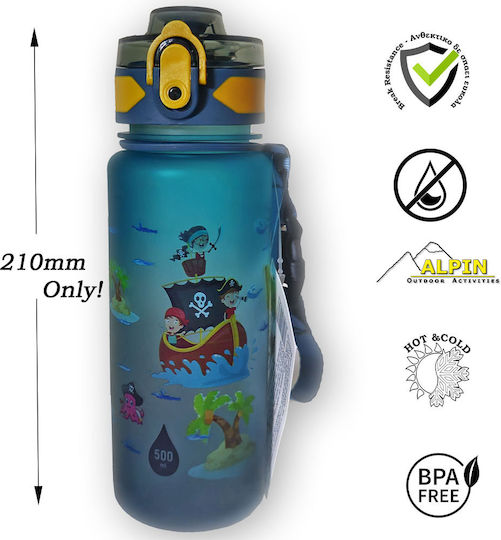 Alpin Παιδικό Παγούρι Πειρατές 500ml (Διάφορα Σχέδια/Χρώματα)