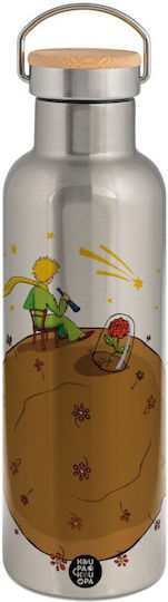 Koupakoupa Rostfreier Stahl Kinder Trinkflasche Kleiner Prinz Silber 750ml