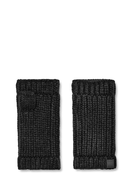 Ugg Australia Μαύρα Γυναικεία Γάντια με Κομμένα Δάχτυλα