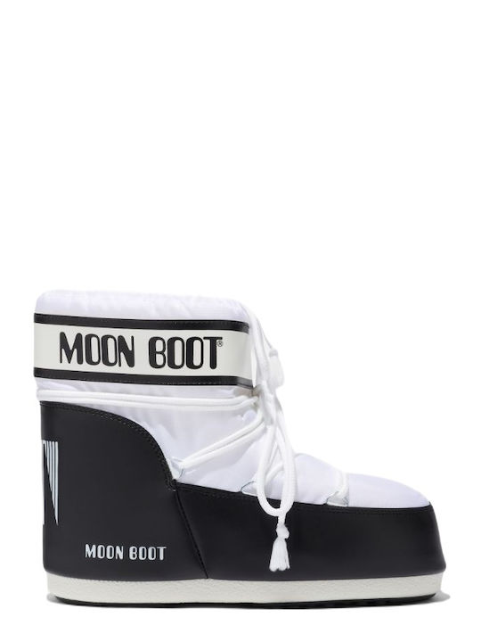 Moon Boot Snow Boots with Laces & Fur Icon Low Nylon