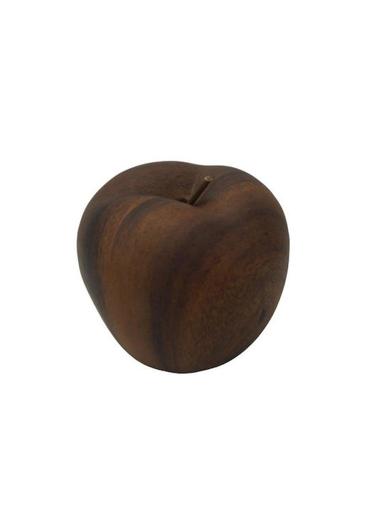 Oriana Ferelli Διακοσμητικό Μήλο από Ξύλο 7x7x6.5cm