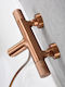 Imex Line Mixing Bathtub Shower Faucet Thermostatic Complete Set Rose Gold