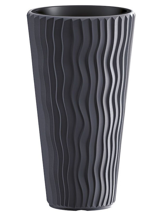 Iliadis Sandy Plant Pot Gray 40x40x71cm.