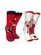 Inizio Damen Weihnachtssocken WHITE/COCOLOR 1Pack
