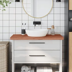 vidaXL Ξύλο Cabinet de baie fără chiuvetă L100xl60xH4cm Beech wood solid wood